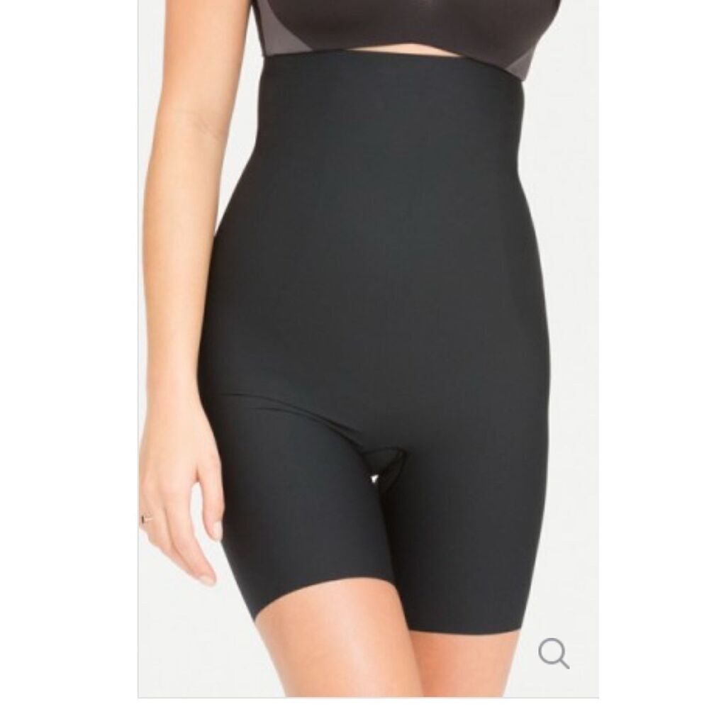 Spanx NEW size XS high-waisted mid-thigh short - style 10006 - black